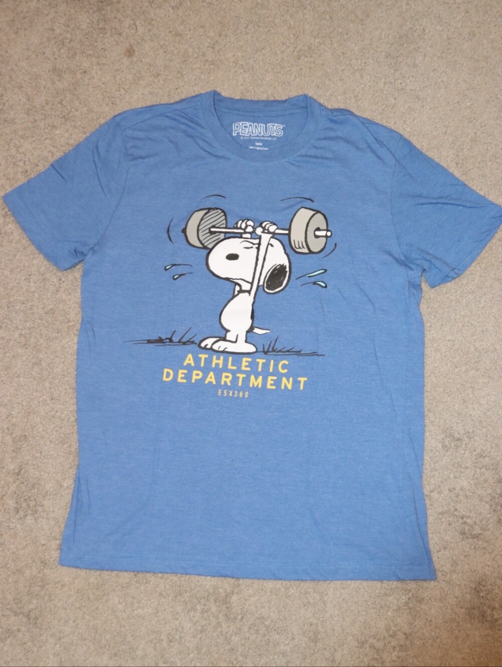 Peanuts Snoopy Athletic Department Graphic Tee - Mens M/M